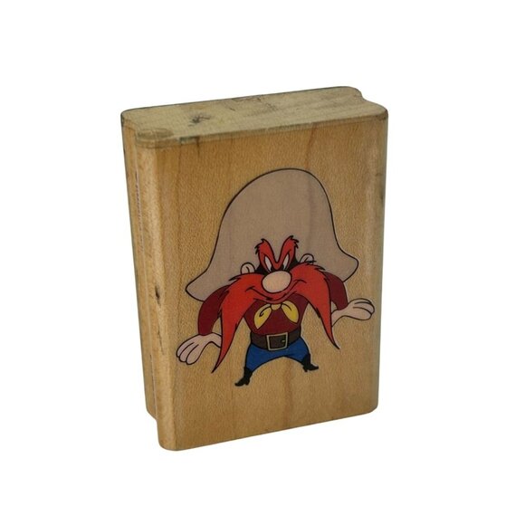 Looney Tunes Yosemite Sam 019-D Vintage 90s Rubber Stamp Stampede Cartoon Craft - Picture 1 of 9